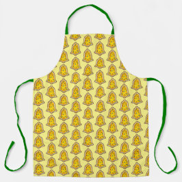 ハッピーホリデイズクリスマスシュガークッキーイエローベル エプロン
