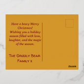 ハッピーホリデイズクリスマススススススススベーリングベアポストカード 箔シーズンポストカード (裏面)