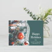ハッピーホリデイズクリスマスツリーカイロプラクティック シーズンカード (スタンド正面)