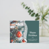 ハッピーホリデイズクリスマスツリーカイロプラクティック シーズンポストカード (スタンド正面)