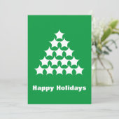 ハッピーホリデイズグリーンホワイトスノースターズツリー シーズンカード (スタンド正面)