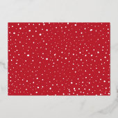 ハッピーホリデイズゴールドフォイルスクリプトホリディフォトカード 箔招待状 (裏面)