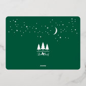 ハッピーホリデイズスターリースパークルフォト5 x 7 箔シーズンカード (裏面)