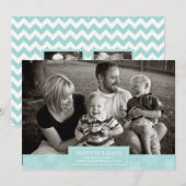 ハッピーホリデイズスノーフレークカード |フラット |青 シーズンカード (正面/裏面)