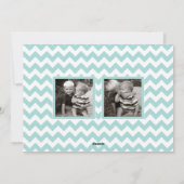 ハッピーホリデイズスノーフレークカード |フラット |青 シーズンカード (裏面)