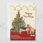 ハッピーホリデイズドイツシェパードドッグツリープレゼント (正面)