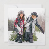 ハッピーホリデイズドードルスノー |フォトホリデーカード シーズンカード (裏面)