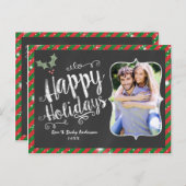 ハッピーホリデイズハッピーホリディフォトカード シーズンポストカード (正面/裏面)
