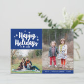 ハッピーホリデイズハンドレタード2フォトホリデー シーズンカード (スタンド正面)