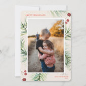 ハッピーホリデイズパインベリーサンゴフォト シーズンカード (正面)