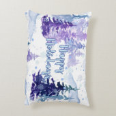 ハッピーホリデイズパープルウィンタースノーウィー アクセントクッション (裏面(縦))