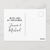 ハッピーホリデイズヒップスターサンタ ポストカード (裏面)