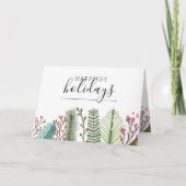 ハッピーホリデイズビジネススタイルホリデーカード カード (正面)