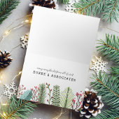 ハッピーホリデイズビジネススタイルホリデーカード カード