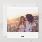 ハッピーホリデイズピンクツーフォトスクエア シーズンカード (裏面)