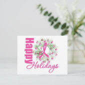 ハッピーホリデイズピンクリボンリース シーズンカード (スタンド正面)
