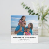 ハッピーホリデイズファミリービーチクリスマスカード シーズンカード (スタンド正面)