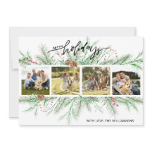 ハッピーホリデイズフォトコラージュクリスマス植物学会