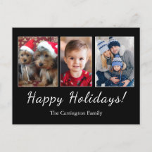 ハッピーホリデイズフォトスクリプトシンプルクリスマス