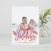 ハッピーホリデイズフルフォトシックハンドレター シーズンカード (スタンド正面)