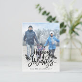 ハッピーホリデイズフルフォトシックハンドレター シーズンポストカード (スタンド正面)