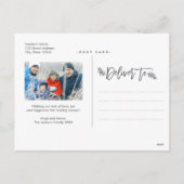 ハッピーホリデイズフルフォトシックハンドレター シーズンポストカード (裏面)