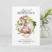 ハッピーホリデイズフローラリース写真 シーズンカード (スタンド正面)