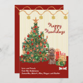 ハッピーホリデイズブラウンコックパオプツリープレゼント (正面/裏面)