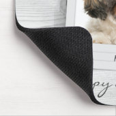 ハッピーホリデイズペットフォトフレーパーソナライズされたム マウスパッド (コーナー)