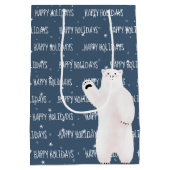 ハッピーホリデイズポーラベアオンスターズ ミディアムペーパーバッグ (裏面)