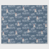 ハッピーホリデイズポーラベアオンスターズ ラッピングペーパー (フラット)