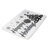 ハッピーホリデイズメリークリスマス醜いXマスホリデー バスマット (アングル)