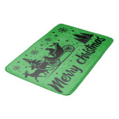 ハッピーホリデイズメリークリスマス醜いXマスホリデー バスマット (アングル)