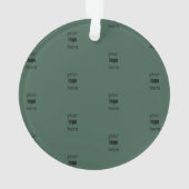 ハッピーホリデイズリースホリーユアカンパニーロゴ オーナメント (裏面)