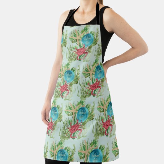 ハッピーホリデイズレッドカニ沿岸 エプロン (インサイチュ)