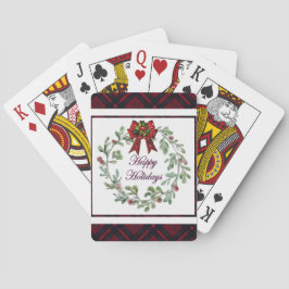 ハッピーホリデイズレッドプレイド トランプ