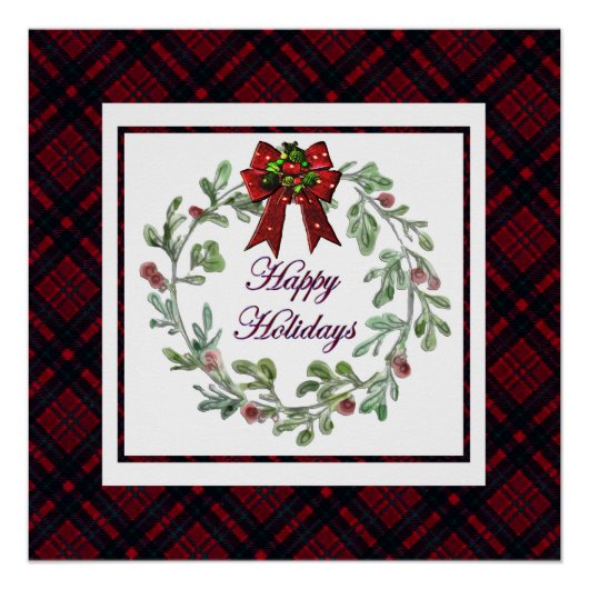 ハッピーホリデイズレッドプレイド ポスター (正面)