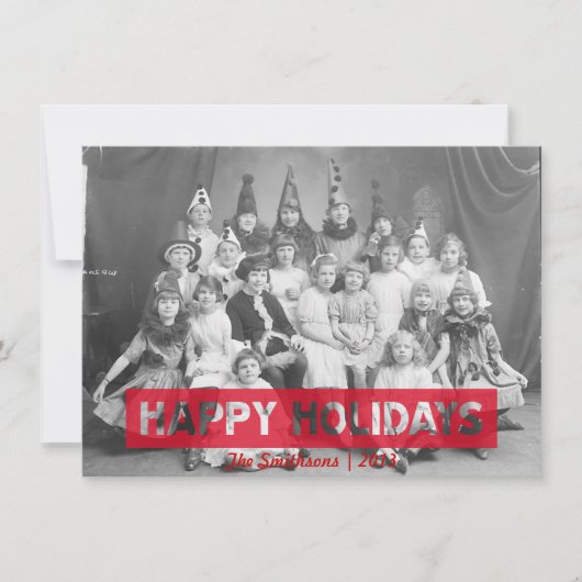 ハッピーホリデイズレッドリバース文字 シーズンカード (正面)