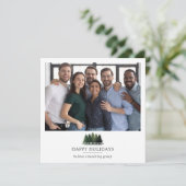 ハッピーホリデイズロゴ法人クリスマス写真 シーズンカード (スタンド正面)