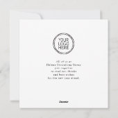 ハッピーホリデイズロゴ法人クリスマス写真 シーズンカード (裏面)