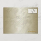 ハッピーホリデイズ金ゴールドダイヤモンドスノーフレークゴールドフォイル シーズンポストカード (裏面)