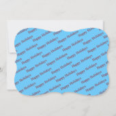 ハッピーホリデイズ雪だるまフォトクファンシーリスマス シーズンカード (裏面)