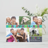 ハッピーホリデイズ – オーワファイおもしろい | 5x7 シーズンカード (スタンド正面)