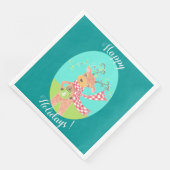 ハッピーホリデイズ – クリスマストナカイ紙ナプキン (コーナー)