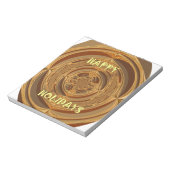 ハッピーホリデイズ サークル アート プリント/デザイン ノートパッド (回転)