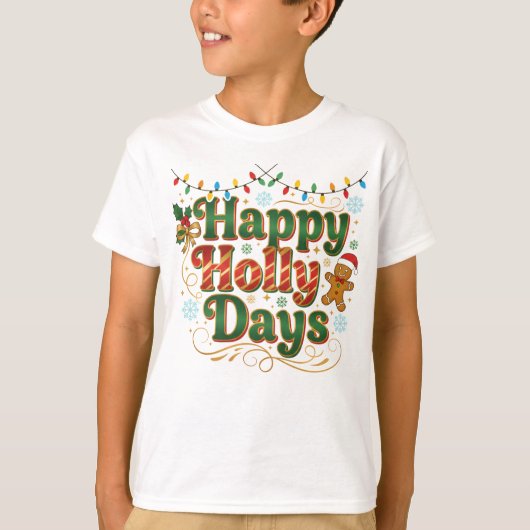 ハッピーホリデイズ Tシャツ (正面)