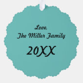 ハッピーホリデイズfromニューヨークシティブルックリンブリッジ オーナメントカード (裏面)