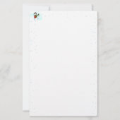 ハッピーホリデイ雪だるま 便箋 (正面)