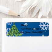 ハッピーホリデイ2017差出人住所ラベル ラベル (インサイチュ)