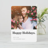 ハッピーホリデモダンーフォトカード シーズンカード (スタンド正面)